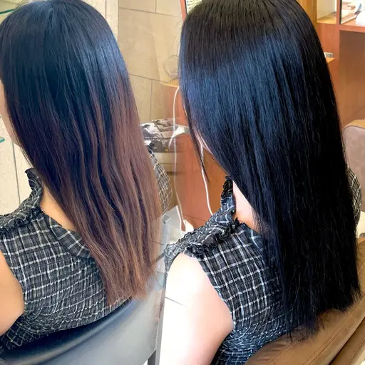 《ミニモ限定🫧》人気No.1👑透明感カラー+毛先3cmカット✂️うる艶美髪へ