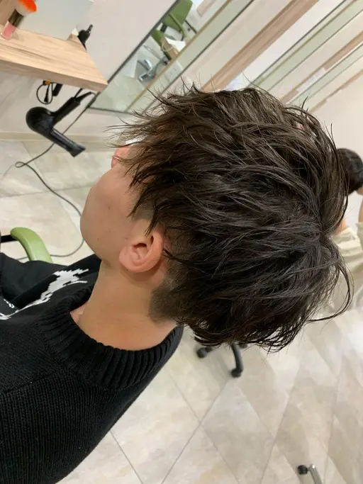 (朝の時短セット)カット+パーマ