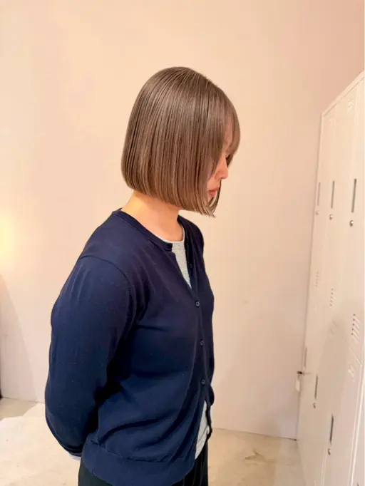 【🤍レディース限定🤎】切りっぱなしパッツンボブ🍄カット＋トリートメント＋ブロウ
