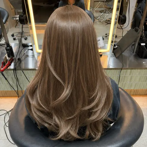 【透明感👒】ブリーチなしダブルカラー➕カット➕トリートメント🤎ミルクティー/グレージュ/寒色/暖色