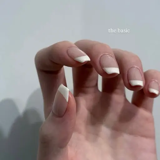 【Hand】オフなし 白フレンチ
