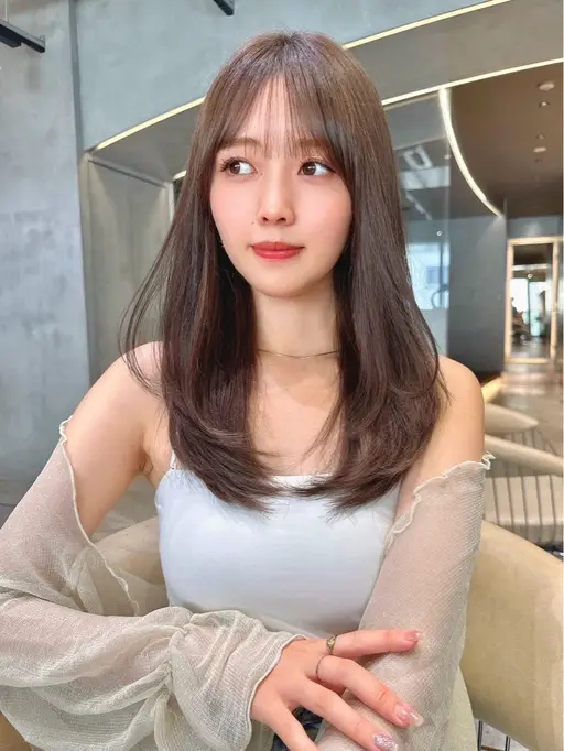 《ツヤツヤ髪目指したい人へ💕》似合わせカット+うる艶透明感カラー+ライトトリートメント🤍💖