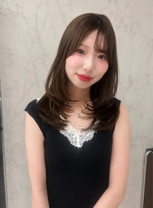 似合わせレイヤーカット+透明感カラー+ヘアパック