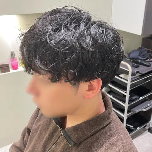 メンズカット+パーマ+カシミヤトリートメント