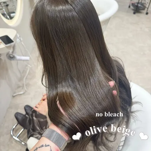 💖当日限定メニュー💖透明感ワンカラー✨➕集中補修スチーム1step treatment 🫧 ͛.*