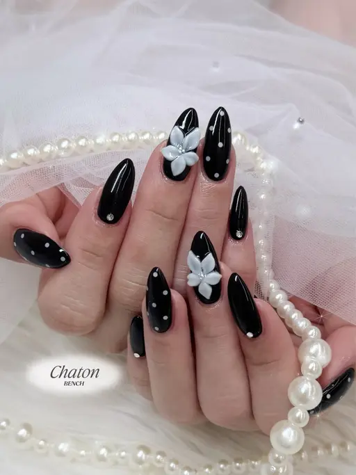 .⋆𝜗𝜚プルメリアネイル¦フィルイン¦オフ込.⋆🌺