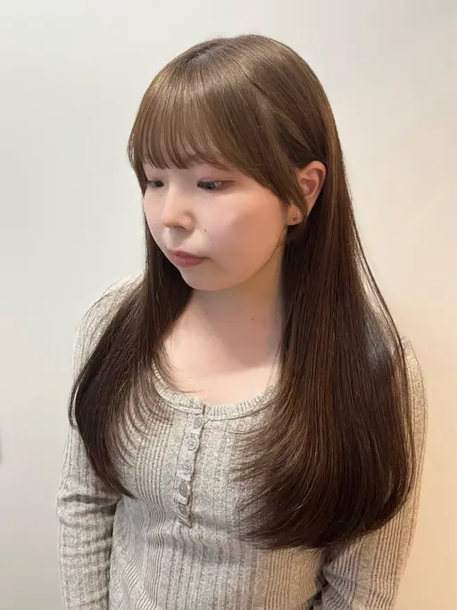 【当日予約🉑♡】【メンテナンスに🥹🤍】前髪・顔まわりカット+カラー+内部補習トリートメント