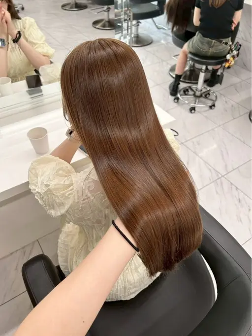 【🧸ダメージレスに明るくしたい方🧸】ブリーチなしダブルカラー➕オリジナルトリートメント➕炭酸spa🧸