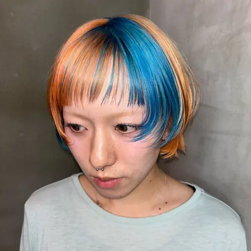 🧬おすすめクーポン🧬ケアブリーチ+カラー+5stepトリートメント(ブリーチ2回)