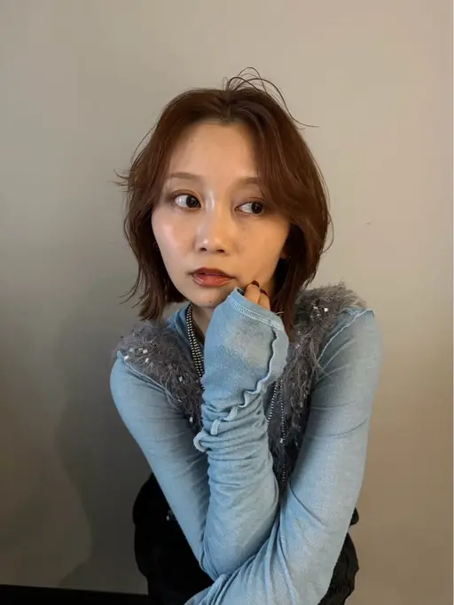 白髪染めカラー🐧+毛先整えカット