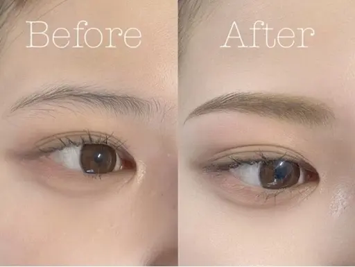 美眉毛アイブロウデザインWAX+間引き(毛量調整) +眉毛メイク仕上げ
