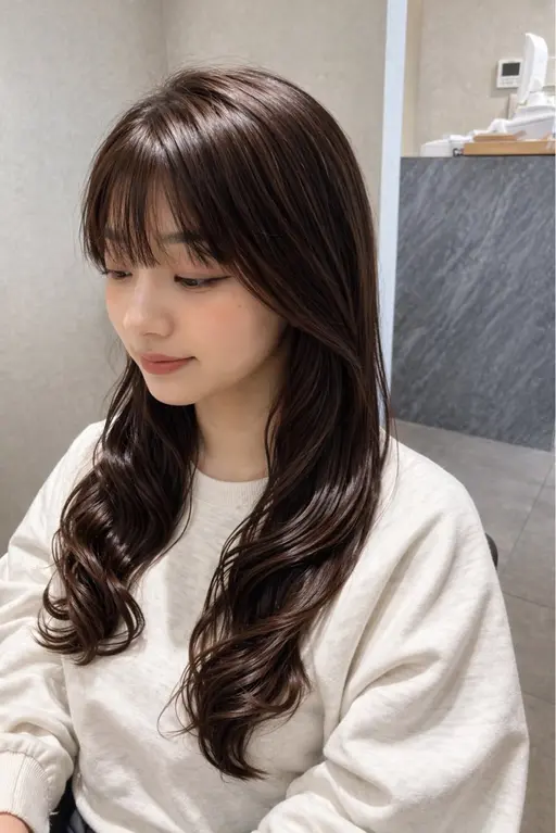 カット➕コテ巻き風デジタルパーマ