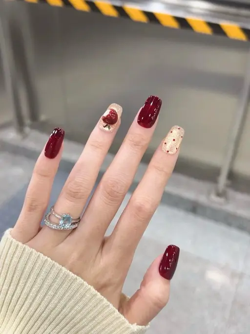 🉐長さだし10本コース💅2本アート付き(パーツつけ放題)🎨残り8本ワンカラー💚💛❤️