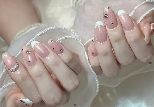 持ち込みデザイン🌷90分やり放題コース パーツつけ放題(アート4~6本)