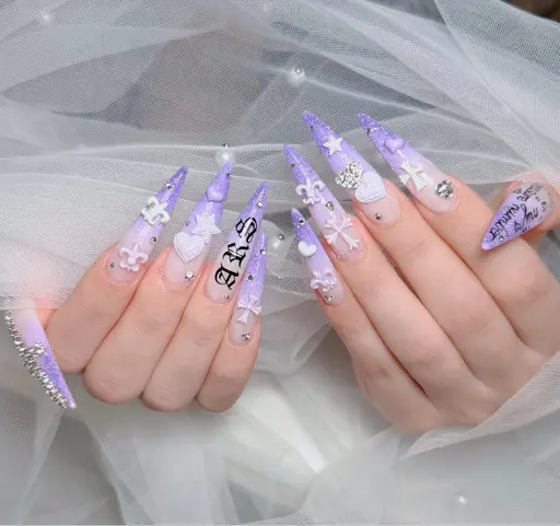 【人気No.1】チップ10本長さ出し＋アート＆パーツつけ放題🔥