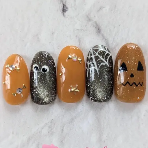 【ハロウィン限定】大人かわいいハロウィン定額ネイル