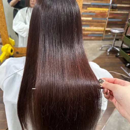 ✂️カット(肩より下)＋🫧❄️髪質改善ストレート❄️🫧【鎖骨下ロング料金➕500円✨】