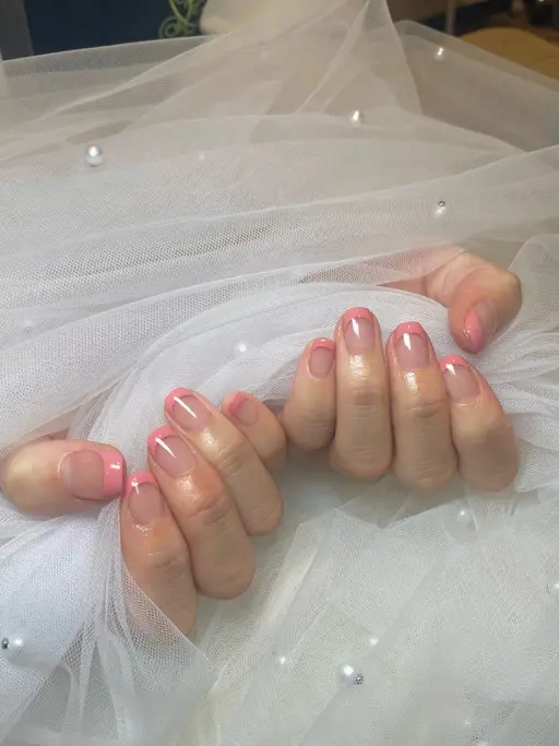 【木村限定】クリアベースフレンチネイル+ドライケア付き(オフなし)※パラジェル変更可能+¥500