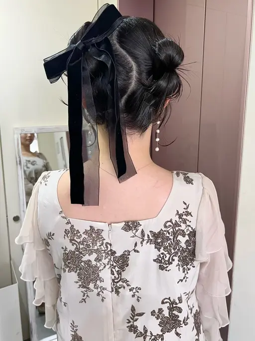 【お出かけ・結婚式参列前に🎀】前髪・顔周りカット✂️+ヘアセット🖤