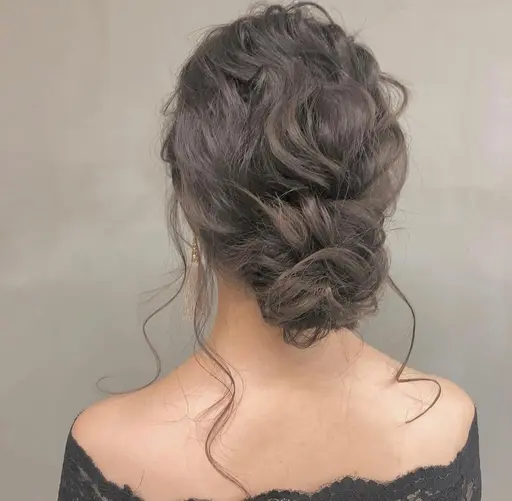 透け感ヘアセット