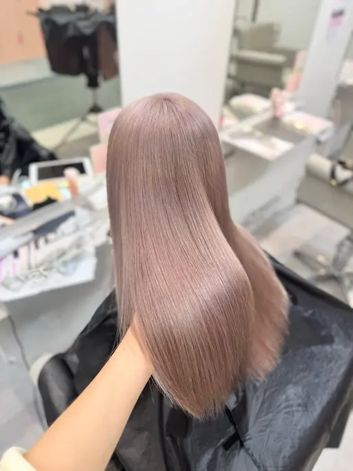 ブリーチメニュー❣️全頭ブリーチメニュー💫【ケアブリーチ➕ワンカラー➕超音波アイロン✨】(全頭ブリーチ💛)