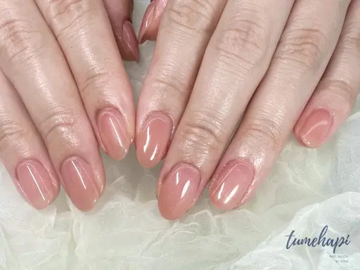 【オフなし/2名限定】ワンカラー 爪育成+しっかり甘皮ケア付 マグネット+1000円