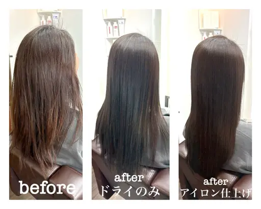 ドライカット＋美還元カラー＋ヒートケアポテンツァdouble（トステア質感再整４STEP込）
