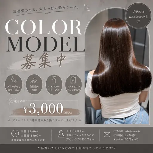 全体カラー✨モデル ¥3000