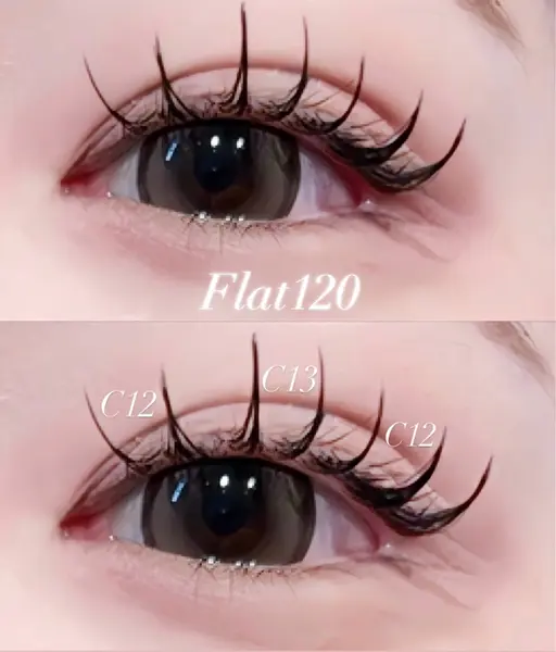 🎀練習モデル🎀【10.20代限定】フラットラッシュ120本【オフあり】
