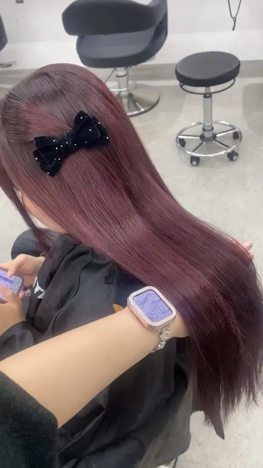 ［超人気メニュー🛁🤍］暖色カラーができる🎀ブリーチなしダブルカラー＋オリジナルトリートメント🥣