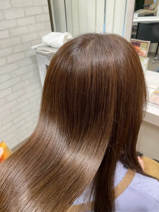 【梅雨対策】大人気❗️サラツヤ質感チェンジ!縮毛矯正✨⚠️カット無し