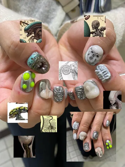 🦠限定価格🦠オフ込み120分アートし放題/おまかせ/持ち込みOK/パーツ付
