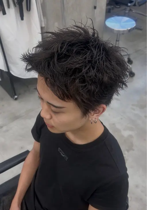 【10代・20代限定】メンズカット+短髪パーマ|スパイキー・アクティブショート◎