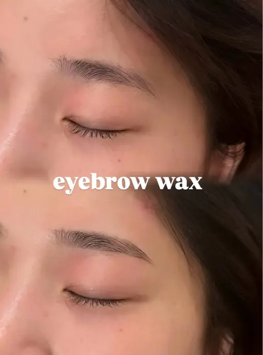 毛流れもしっかり綺麗に《毛流れ矯正＋眉毛waxで眉毛が綺麗にまとまる》