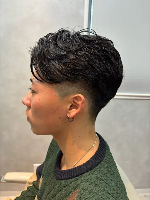 【平日ご新規様】限定✨メンズカット💇♂️+ニュアンスパーマ🌀+ダメージ軽減トリートメント✨️