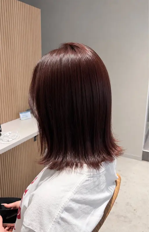 前髪カット+ブリーチなしカラートリートメント
