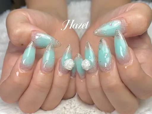 🌺夏キャンペーン💕【チップ長さだし】ヘーゼルセレクトシンプル定額コース💕