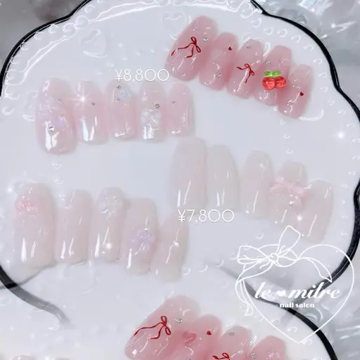 🎀【オフあり】定額デザインコース(カラー変更◎/パーツ変更✕)🍑🤍