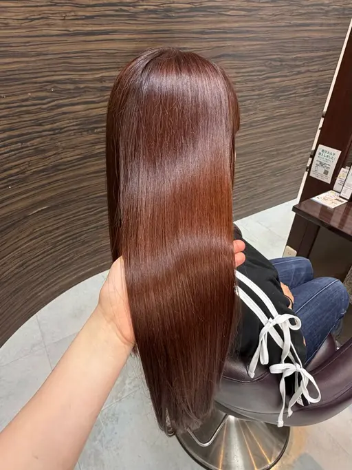 毛先までサラサラ縮毛矯正モデル🙌🏻💕︎︎【縮毛矯正モデル】