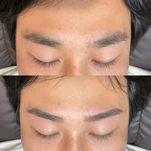 【メンズ】黄金比眉ワックス💫 お顔の骨格に合わせて眉毛の形をWAXで整えていきます🎍
