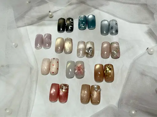 🌷💍片手一本デザイン　マグネットワンカラー💍🪿オフありorオフなし