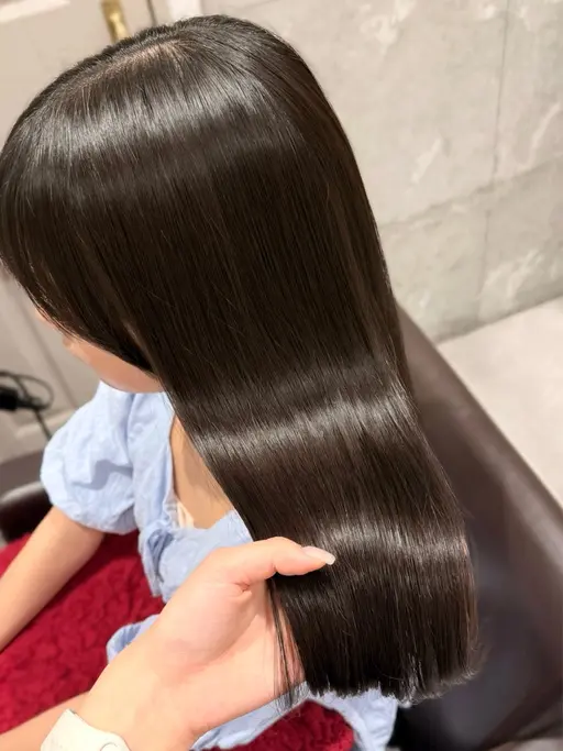 💗縮毛矯正(酸性ストレート)💗+1stepトリートメント✨【リタッチのみ】