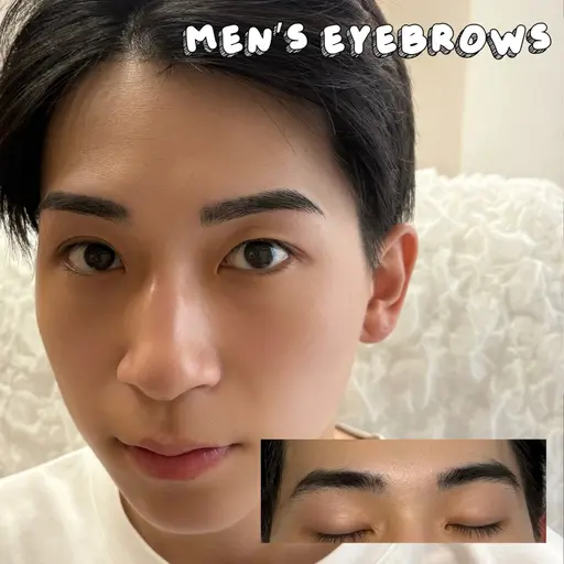 メンズ眉スタイリング(眉毛Wax➕毛量調整➕眉メイク)🫧🫧