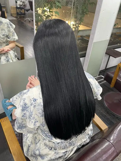 🩵ミニモ限定］黒染め、ブルーブラックカラー
