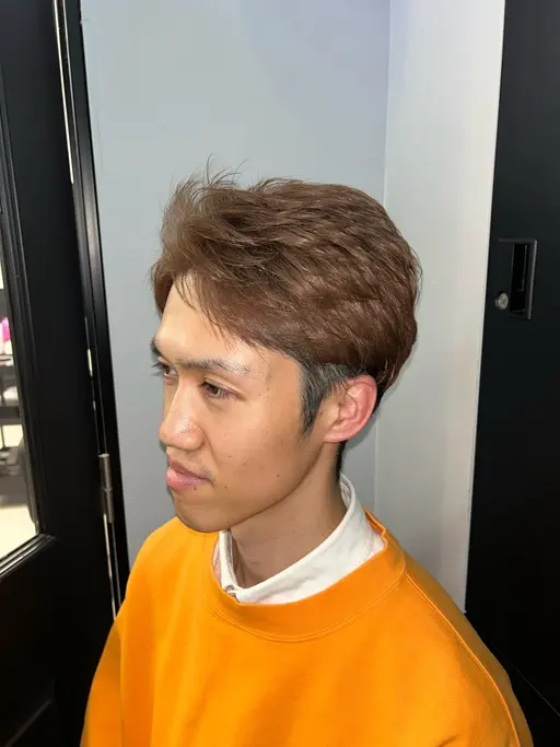 【men's限定】リタッチブリーチ＋ワンカラー＋髪質改善トリートメント