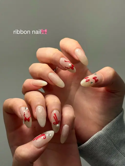 お持ち込みシンプルデザインネイル💅オフなし、パラジェル使用