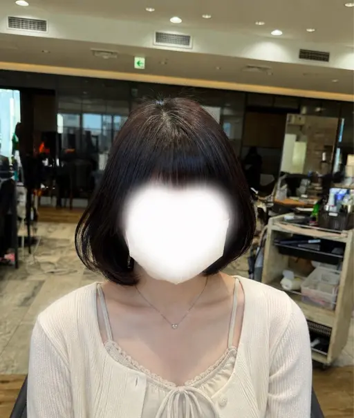 【ミニモ限定✨️】ボブカット➕極上トリートメント #似合わせカット🫧 #レイヤーカット🩵