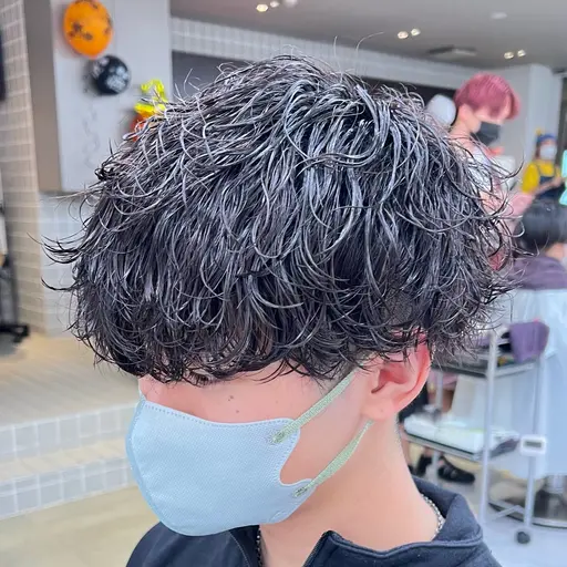 🔥人気No.1🔥女子ウケ抜群メンズパーマカット+パーマ¥6,600