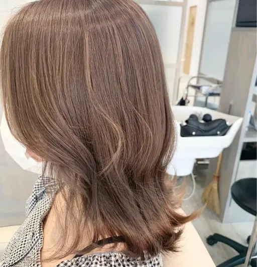 ブリーチなしで透明感!✨カット+ブリーチなしダブルカラー+TOKIOトリートメント+スパ