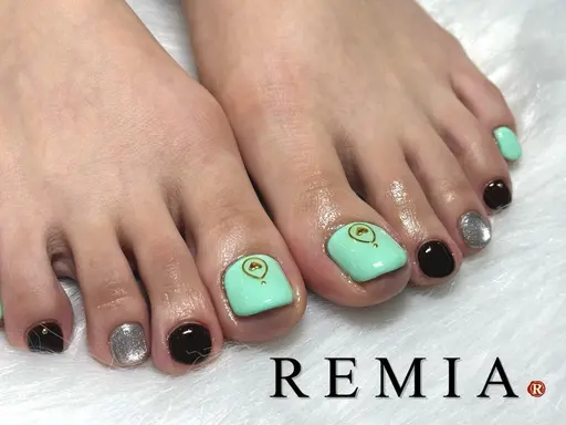 ‼️8月末までの限定価格‼️【練習モデル】🍒フットネイル🍒オフなし🍒90分持ち込みデザイン🍒